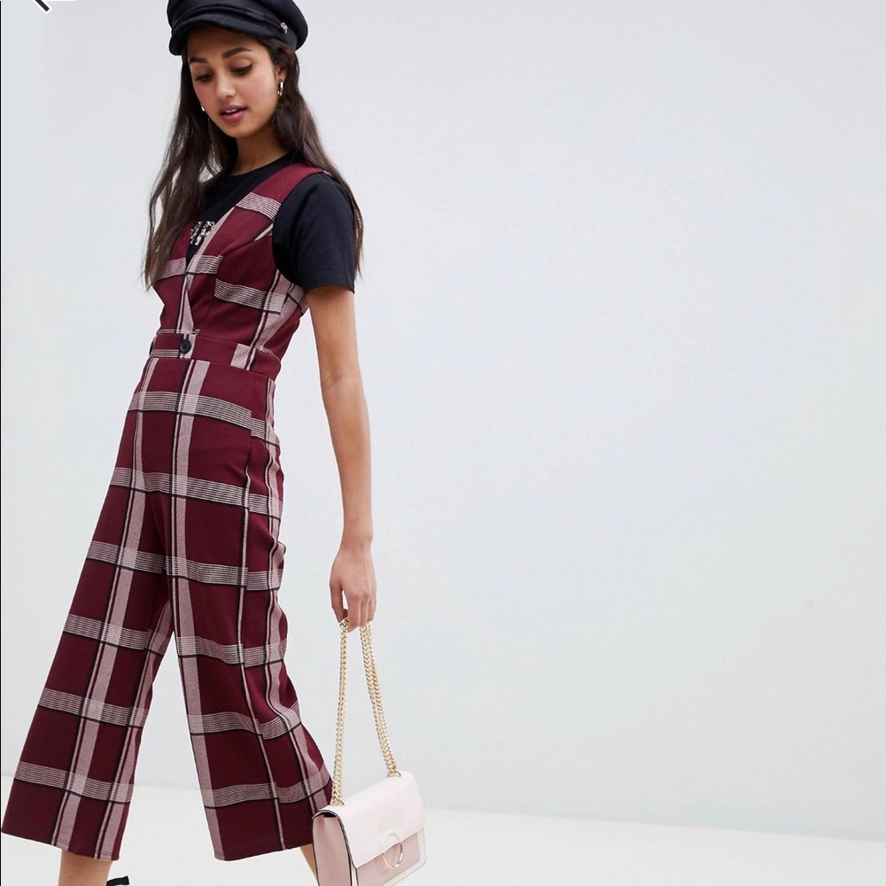 Plaid Jumpsuit